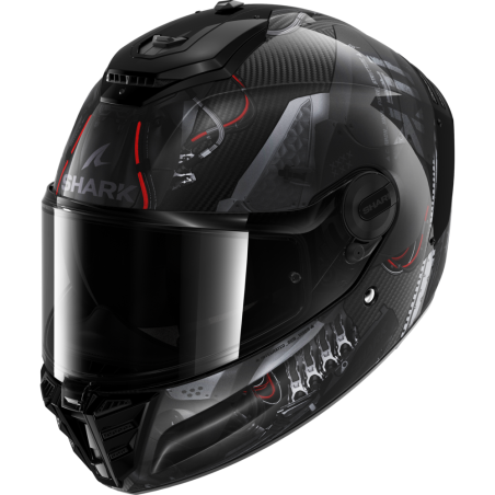 Spartan RS Carbon - Güneş Vizörlü XBot Red Kask (FullFace) - Shark