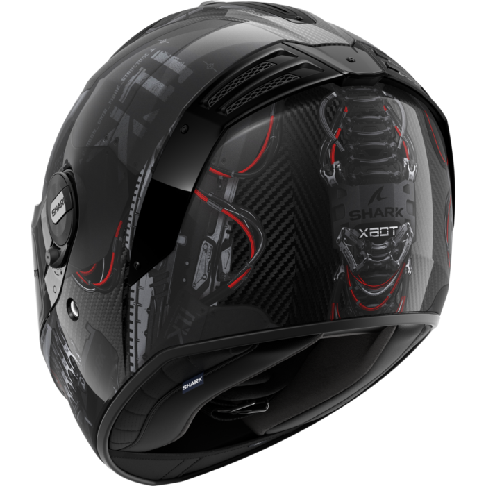 Spartan RS Carbon - Güneş Vizörlü XBot Red Kask (FullFace) - Shark