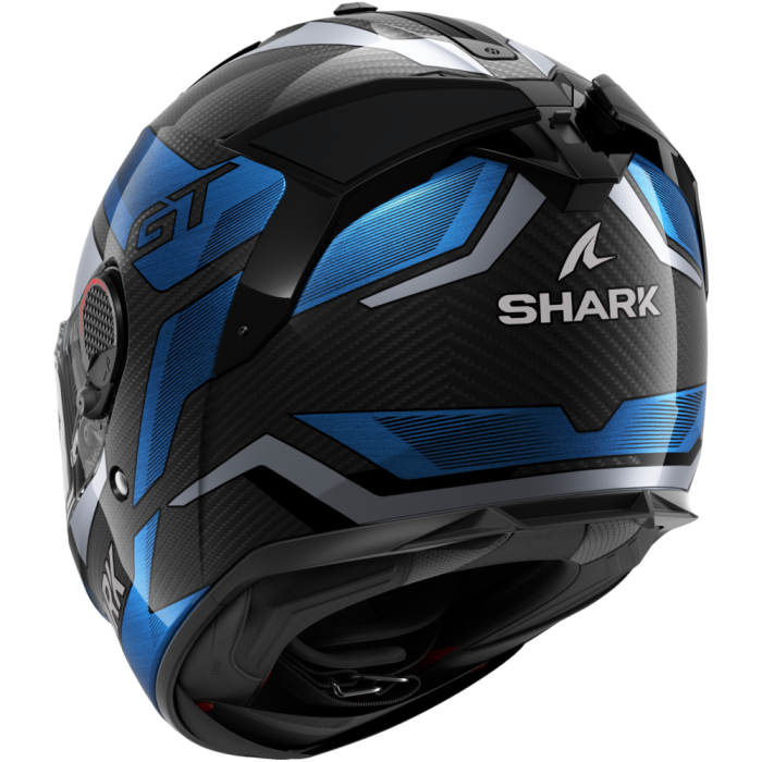 Spartan GT Pro Carbon - Güneş Vizörlü Mavi Kask (FullFace) - Shark