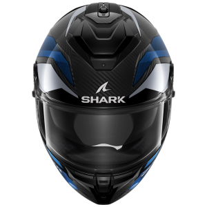 Spartan GT Pro Carbon - Güneş Vizörlü Mavi Kask (FullFace) - Shark